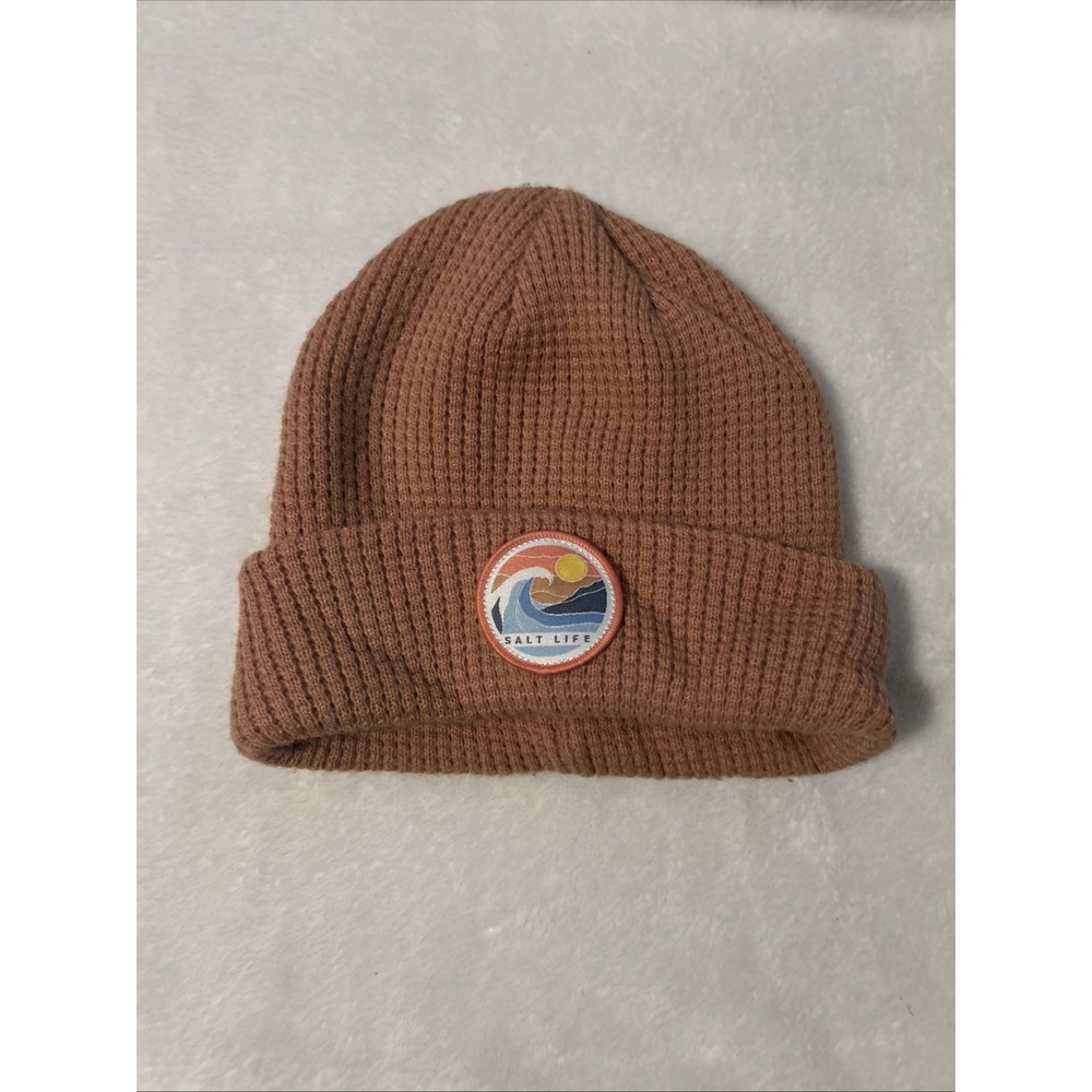 Salt Life Dark Pink  Beanie Grey One Size‎ Fits Most